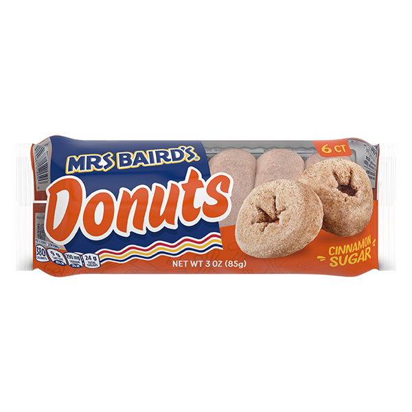 Mrs Baird&#039;s Cinnamon Sugar Donuts_6 ct